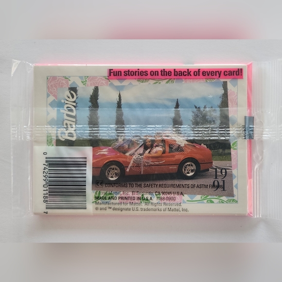 Barbie Fashion Trading Cards Lot of 3 Packs 1991 Vintage Sealed Mattel 1188 - Picture 2 of 8